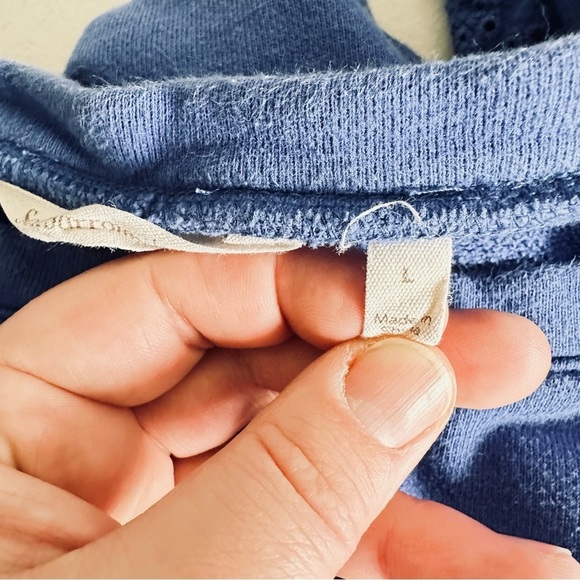 Soft Surroundings blue sweater size L - Picture 3 of 7